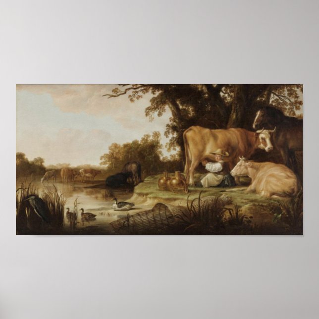 The Milkmaid Aelbert Cuyp Poster (Front)