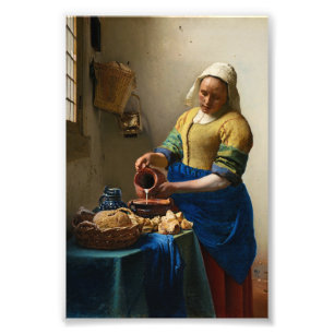 The Milkmaid by Johannes Vermeer Photo Print