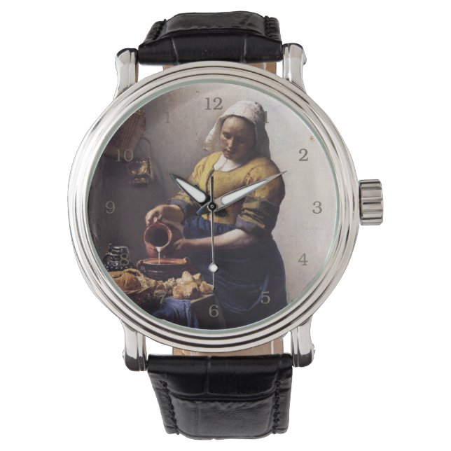 The Milkmaid by Johannes Vermeer Watch (Front)