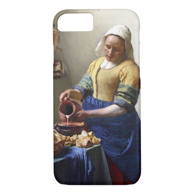 The Milkmaid, c.1658-60 (oil on canvas) Case-Mate iPhone Case (Back)