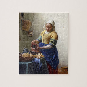 The Milkmaid, c.1658-60 (oil on canvas) Jigsaw Puzzle