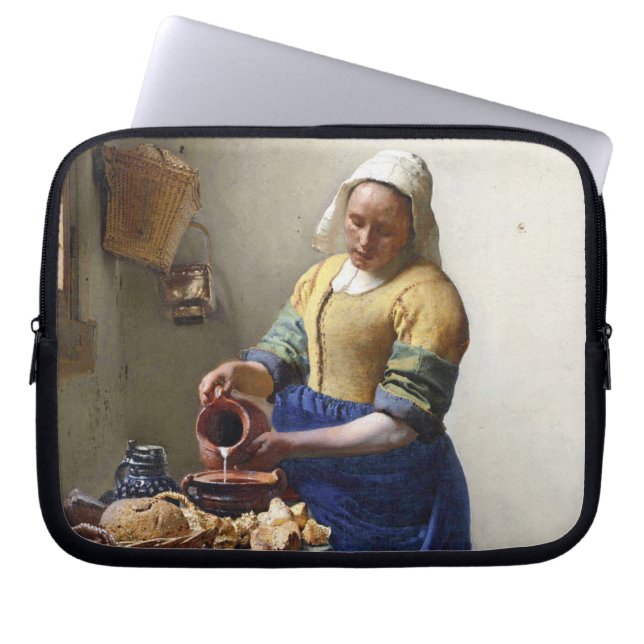 The Milkmaid, c.1658-60 (oil on canvas) Laptop Sleeve (Front)