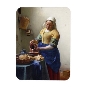 The Milkmaid, c.1658-60 (oil on canvas) Magnet