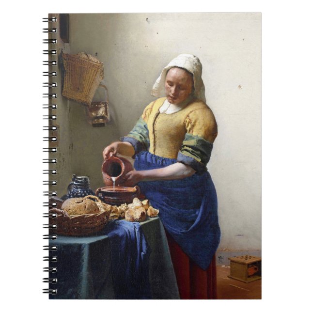 The Milkmaid, c.1658-60 (oil on canvas) Notebook (Front)
