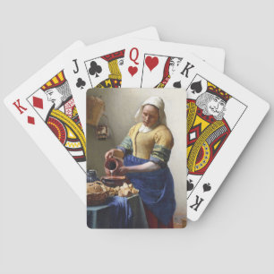 The Milkmaid, c.1658-60 (oil on canvas) Playing Cards