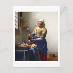 The Milkmaid, c.1658-60 (oil on canvas) Postcard