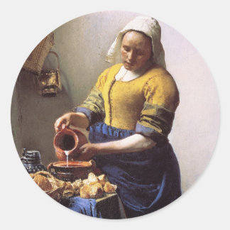 The Milkmaid Classic Round Sticker