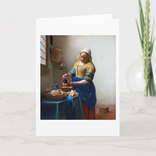 The Milkmaid, Johannes Vermeer, 1657-1658 Card