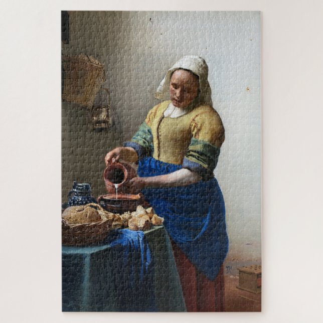 The Milkmaid, Johannes Vermeer Jigsaw Puzzle (Vertical)