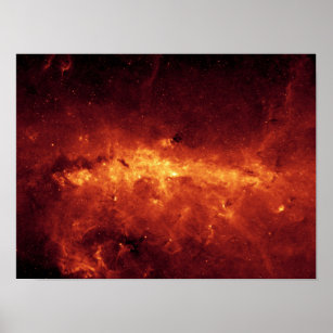 The Milky Way centre aglow with dust Poster