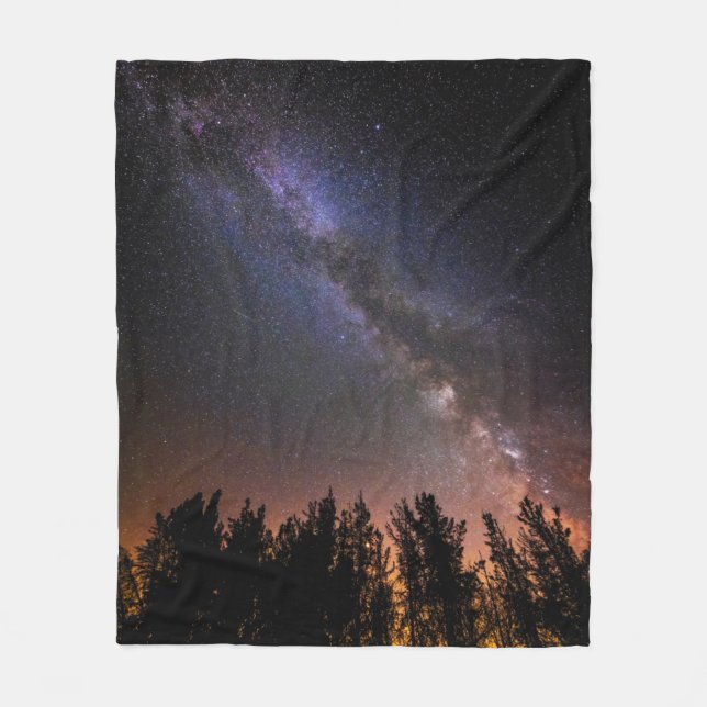The Milky Way | Rose Valley, California Fleece Blanket (Front)