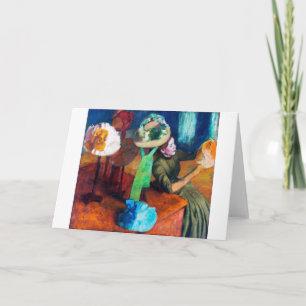 The Millinery Shop, Edgar Degas Card