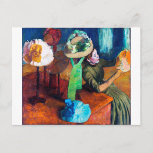 The Millinery Shop, Edgar Degas Postcard