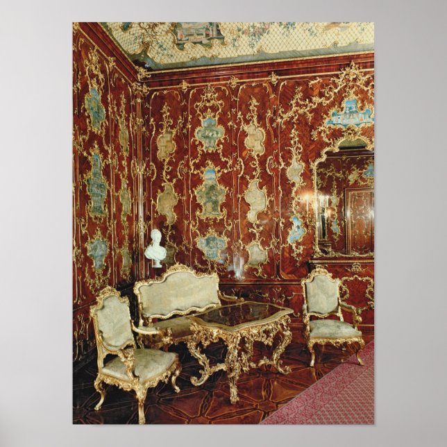 The Millionen Room panelled with fig wood inlaid Poster (Front)