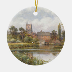 The Millpond, 1901 (oil on canvas) Ceramic Tree Decoration