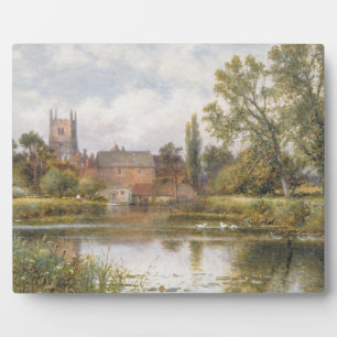 The Millpond, 1901 (oil on canvas) Plaque