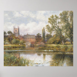 The Millpond, 1901 (oil on canvas) Poster