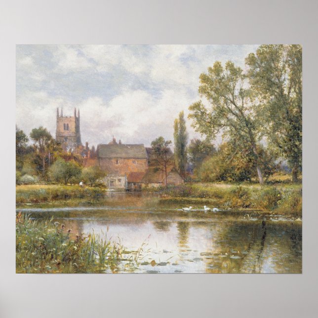 The Millpond, 1901 (oil on canvas) Poster (Front)