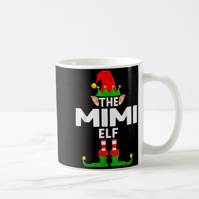 The Mimi Elf Family Christmas Pajama Party  Coffee Mug (Right)