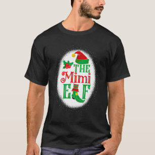 The Mimi Elf Matching Family Christmas Elf Grandma T-Shirt