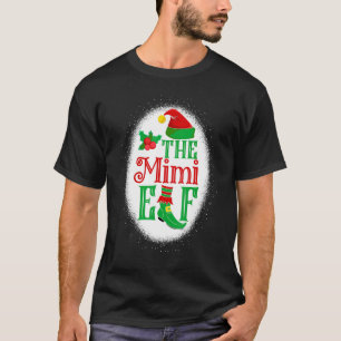 The Mimi Elf Matching Family Christmas Elf Grandma T-Shirt