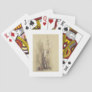 The Minaret of the Mosque of El Rhamree, Cairo, fr Playing Cards