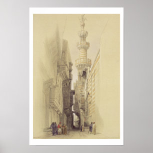 The Minaret of the Mosque of El Rhamree, Cairo, fr Poster