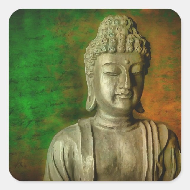 The Mind of Buddha Square Sticker (Front)
