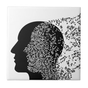 The Mind of Music Ceramic Tile