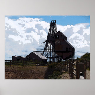 The Mine - Coloured Pencil Drawing Poster