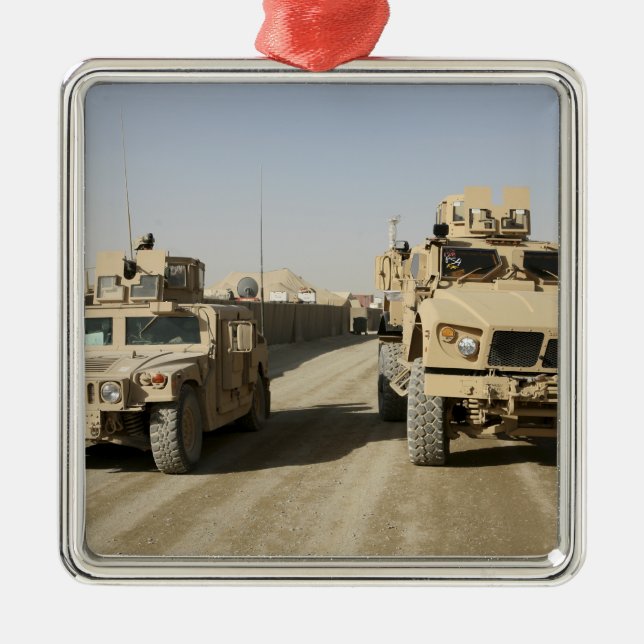 The Mine Resistant Ambush Protected Metal Ornament (Front)