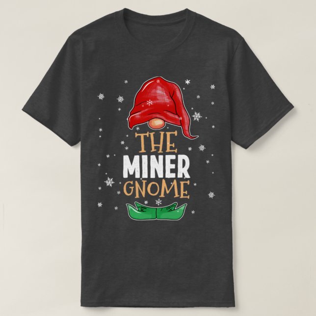 The miner Gnome Family Matching Christmas Outfit 2 T-Shirt (Design Front)