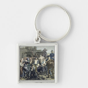 The Miner's Strike in Carmaux Key Ring