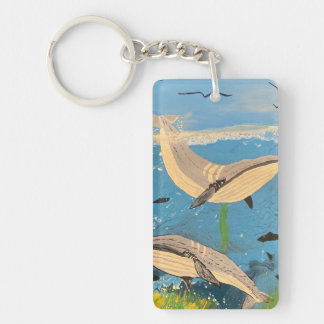 THE MINKE WHALES KEY RING
