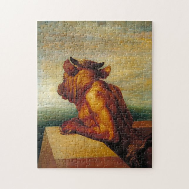 The Minotaur (by George Frederic Watts) Jigsaw Puzzle (Vertical)