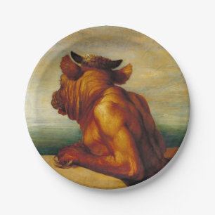 The Minotaur (by George Frederic Watts) Paper Plate