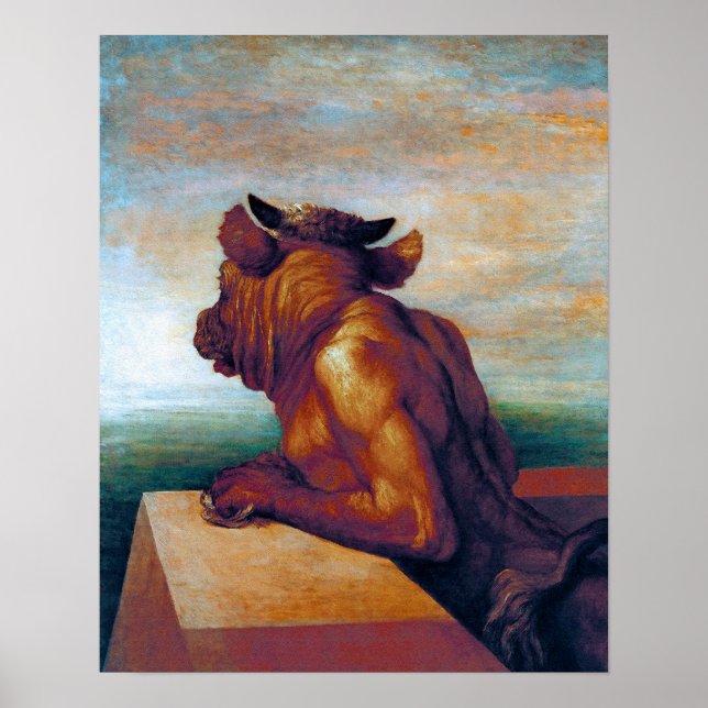 The Minotaur by Watts - Version 2 Poster (Front)