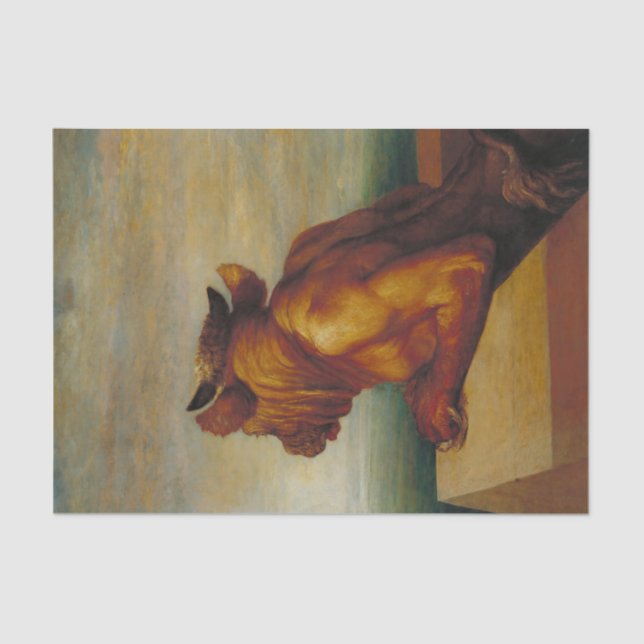 The Minotaur George Frederic Watts Art Tissue Paper (Front)