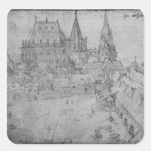 The Minster at Aachen, 1520 Square Sticker