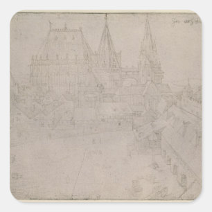 The Minster at Aachen, 1520 Square Sticker