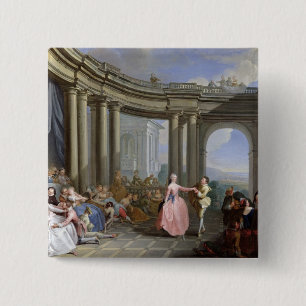 The Minuet 15 Cm Square Badge