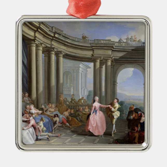 The Minuet Metal Ornament (Front)