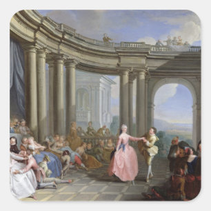 The Minuet Square Sticker