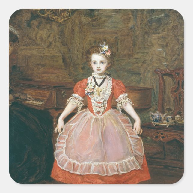 The Minuet Square Sticker (Front)