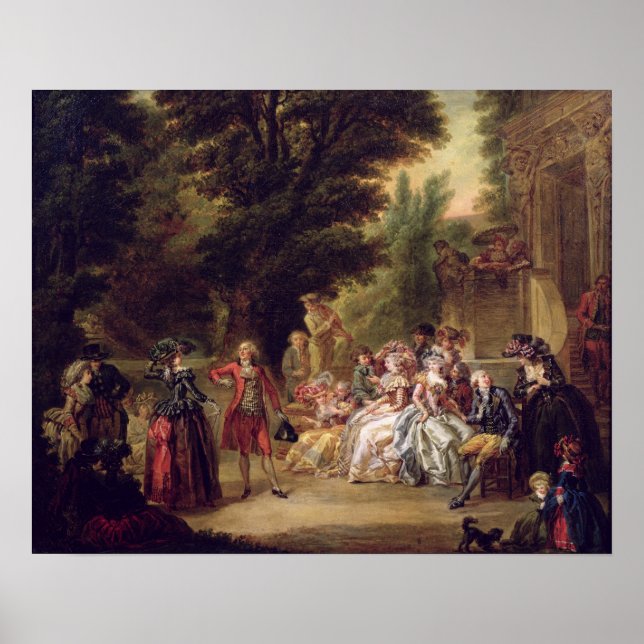 The Minuet under the Oak Tree, 1787 Poster (Front)