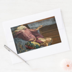 The Minx (by John Collier) Rectangular Sticker