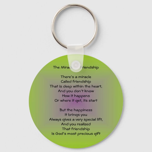The Miracle of Friendship Keychain (Front)