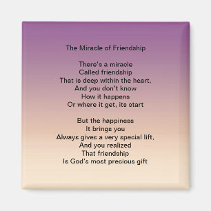 The Miracle of Friendship magnet