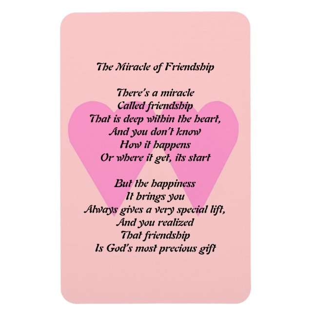 The Miracle of Friendship Magnet (Vertical)