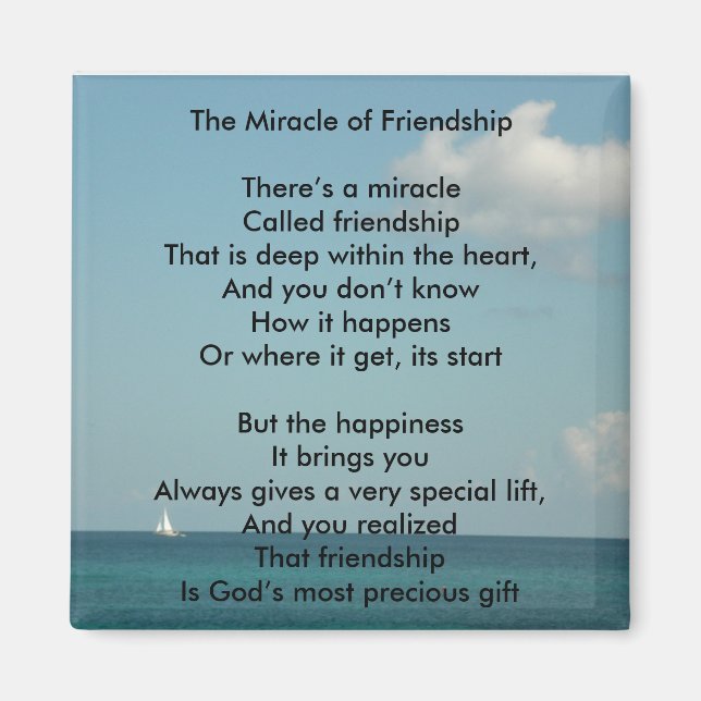 The Miracle of Friendship Magnet (Front)